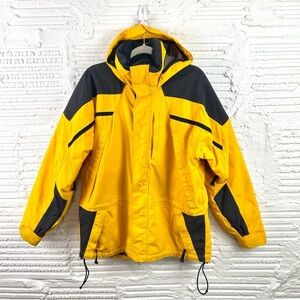 Obermeyer Men's Yellow & Black Jacket Outdoor Winter Snow Sports Size Small
